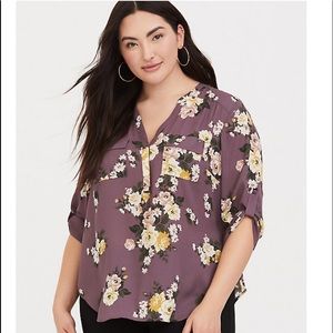 ❌SOLD❌ HARPER MAUVE PURPLE GEORGETTE PULLOVER